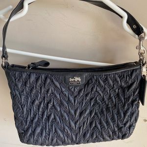 Coach shoulder bag.  Like new condition.  Black